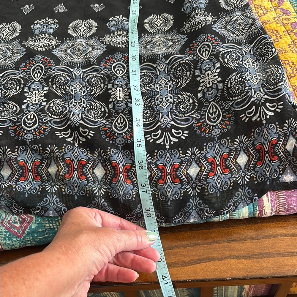 J. Jill Black Dress with White Paisley Design - Picture 14 of 16